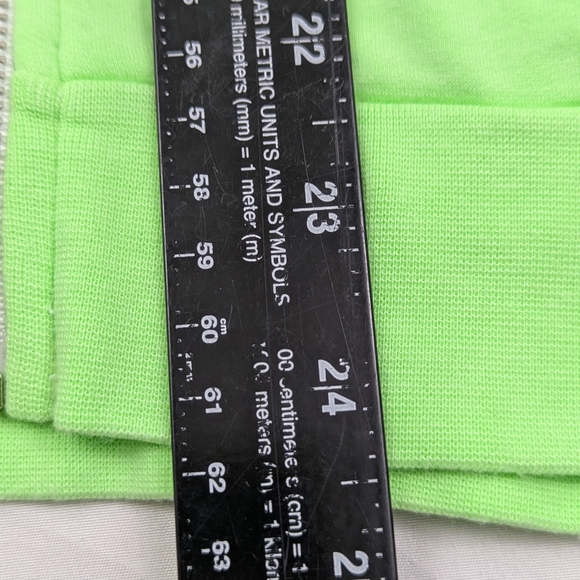Lauren Moshi NWOT Neon Green Tennis Hoodie Front Zip Size Small - Picture 3 of 7